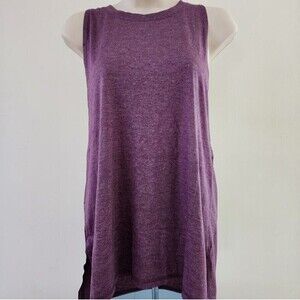 icyzone Women's Purple Open Back Workout Athletic Yoga Tank Top Size: S (NWOT)